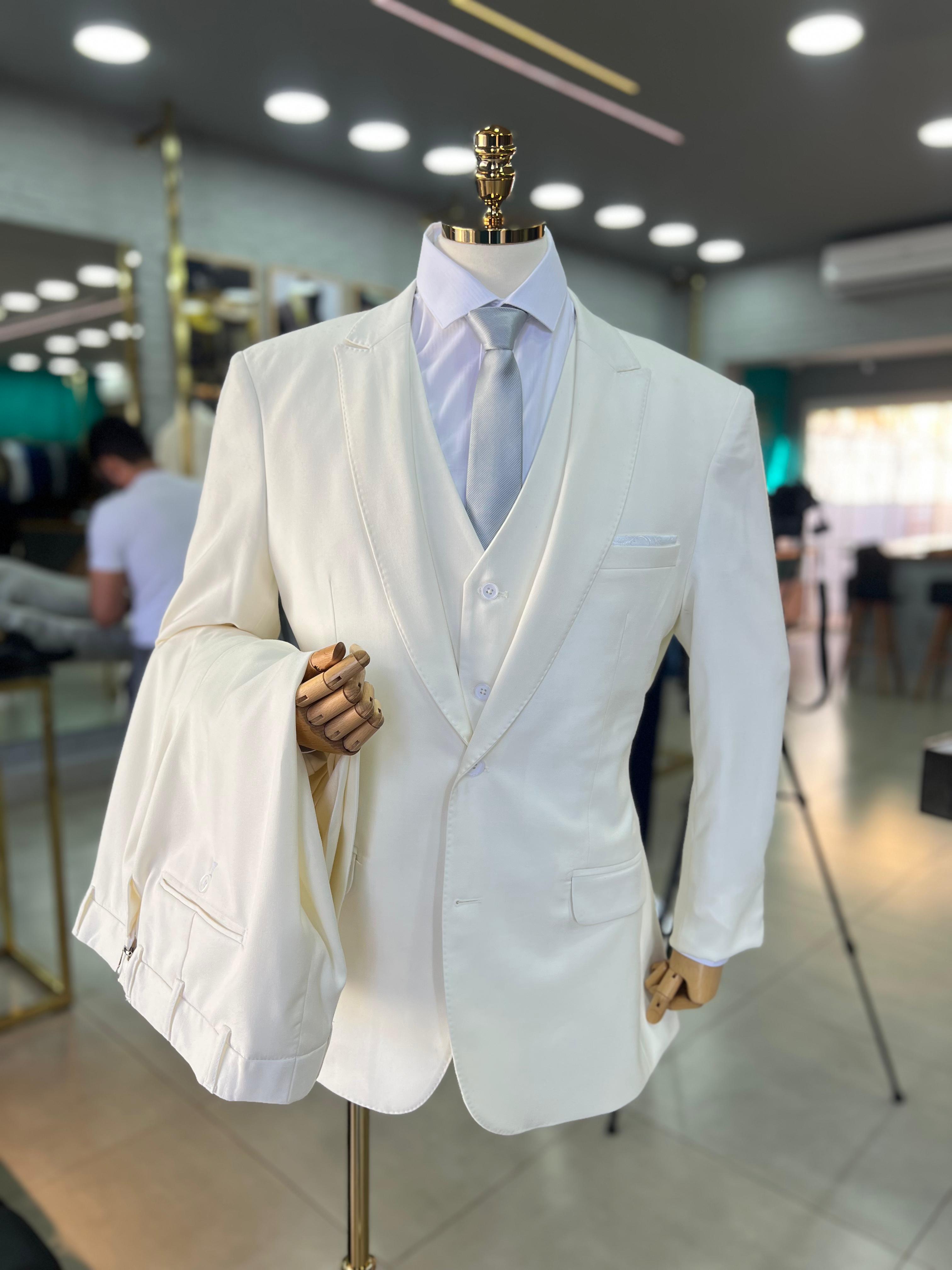 Terno Cerimonial Poliviscose Premium Branco