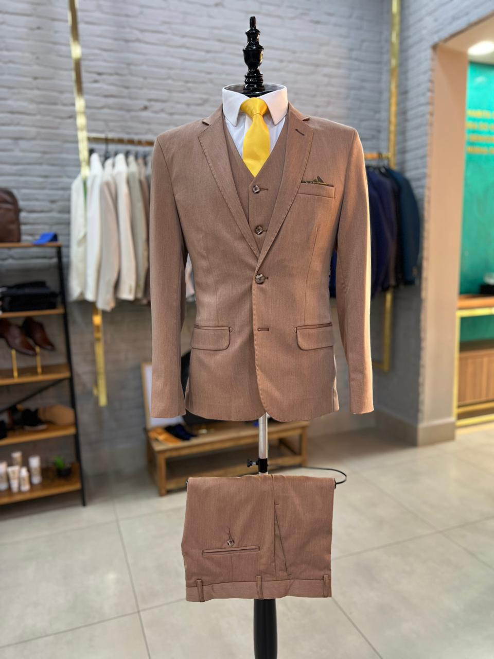 Terno Cerimonial Microfibra Terracota